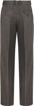 Bottega Veneta Mens Wool Trousers Grey