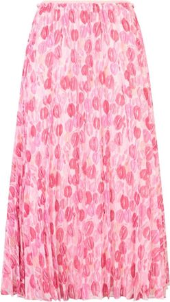 Red Valentino Long Skirt - Dames - Midirokken - Roze - 2XS - Polyester - Rokken