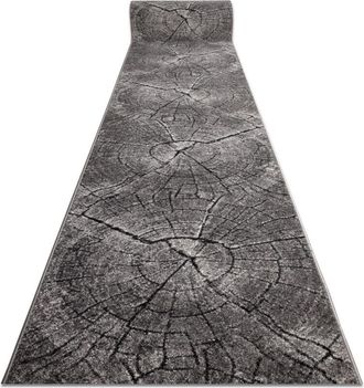 RugsX Runner SILVER Tronko Tree wood grey 80cm grey 80x1300 cm
