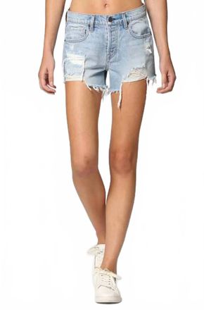 Hidden Jeans Kenzie Mid Rise Shorts In Light Blue