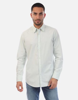 HUGO BOSS Mens Relegant 6 Shirt - Blue - Size: 44/Regular