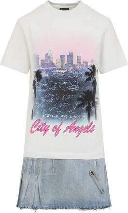 Balenciaga Dames, Jurken, Veelkleurig, Maat: 2XS Katoen