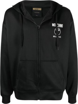 Moschino Zip-throughs - Heren - Vesten met rits - Zwart - L - Hoodies & sweatvesten