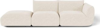 Sia Home Sof&aacute; modular de terciopelo chenilla