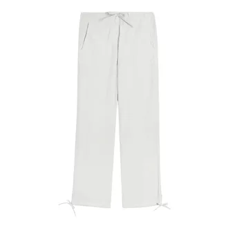 Aspesi Sweatpants, female, White, Size: 2XS Garment-dyed Cotton Poplin Trousers