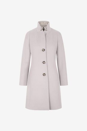 Cinzia Rocca Dreiviertelmantel aus Schurwolle mit Stepplatz