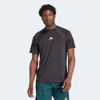 adidas T-Shirt ADIDAS PERFORMANCE TECH APP TEE, Herren, Gr. S, schwarz, schwarz, Obermaterial: 100% Polyester, Shirts T-Shirt, mit gl&auml;nzenden Details, aus le
