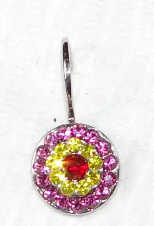 Mariana Womens Pretty Woman Earrings In Red / Yellow/ Fuchsia