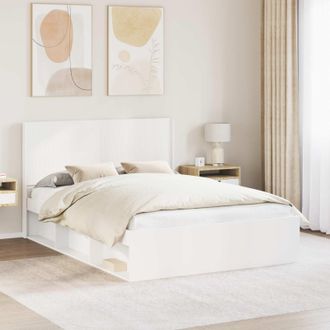 vidaXL Vidaxl Testiera Letto Bianco Pb