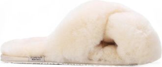 TruClothing Genuine Sheepskin Crossover Comfort Slippers
