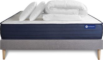 Actisom Pack Colch&oacute;n Gris L&aacute;tex Y Espuma Viscoel&aacute;stica 160 X 200