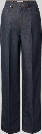 Marc O'Polo Loose Fit Jeans aus Baumwoll-Leinen-Mix Modell TOLVA LONG in Jeansblau, Gr&ouml;&szlig;e 28/34