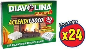 Diavolina Accendifuoco Diavolina Cf 40pz