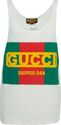 Gucci x Dapper Dan katoenen tanktop - Wit