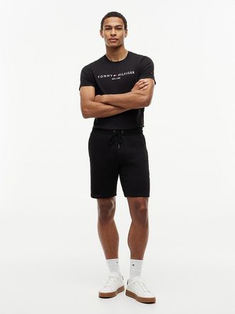 Tommy Hilfiger Mens Embroidered Tommy Logo Sweatshort - Black - XXXL