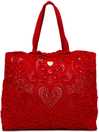 Dolce & Gabbana Pre-owned Dolce and Gabbana Large Cordonetto Lace Beatrice Shopper Tote Ladies O5EK3DD3QILN0TLZ