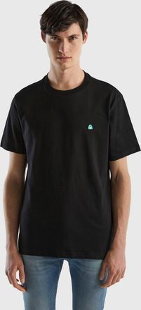 Benetton T-Shirt mit Label-Badge