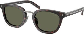 Prada PR C01SD Asian Fit Polarized 17N03R Mens Sunglasses Tortoiseshell Size 49