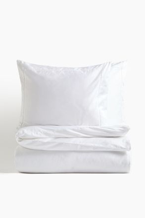 H&M Doppelbettw&auml;sche aus &auml;gyptischer Baumwolle - Weiss