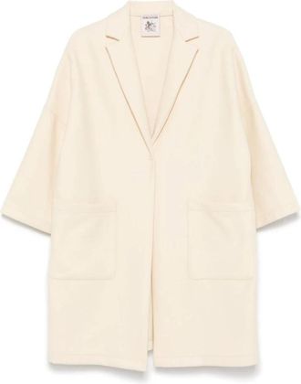 Semicouture Maan Sigmund Modieuze Stijlvolle Kleding - Dames - Mantel - Beige - M - Jassen