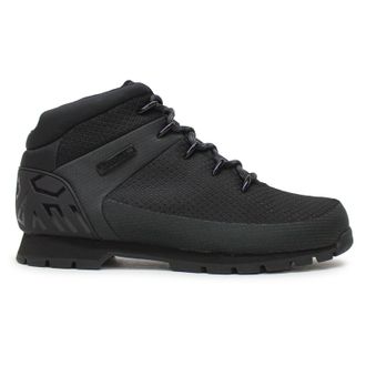 Timberland Euro Sprint Waterproof Mid Hiker Textile Mens Ankle Boots - Jet Black - Size:UK 10.5