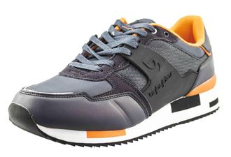 Generic Mens Leather Sneakers, Gym Running Trainers with Memory Foam (Grey, UK Footwear Size System, Adult, Men, Numeric, Medium, 7)