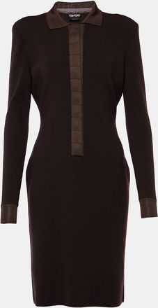 Tom Ford Wool and silk-blend minidress
