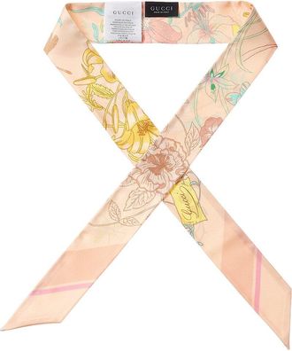 Gucci Printed Silk Ribbon