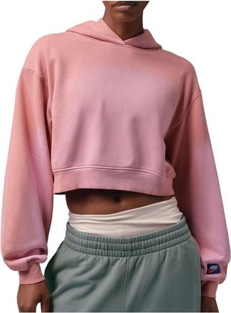 Nike Jordan (WMNS) Air Jordan Flight Fleece Mid Layer Cropped Hoodie Rust Pink Pearl White IV5330-685