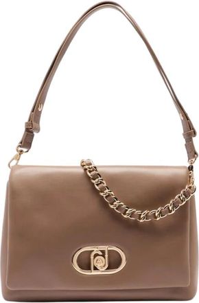 Liu Jo Schoudertas met Klep en Kettinghengsel - Dames - Schoudertassen - Bruin - ONE Size - Tassen