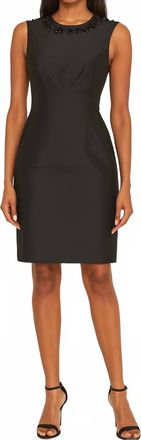 Sachin & Babi Northbrook Embellished Sheath Dress In Black