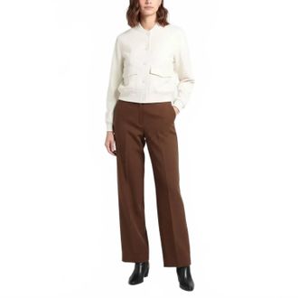 Joie Cropped Bomber Jacket In Ivory