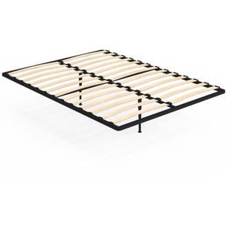 IDMarket Rete a doghe fisse in metallo 140 x 190 cm