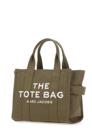 Marc Jacobs Womens Mud Canvas Mini The Tote Bag Handbag 372 Cotton Borse A Tracolla