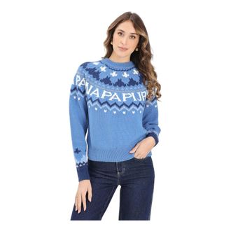 Napapijri Donna, Maglie, Blu, M, new