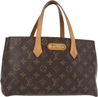 Louis Vuitton Wilshire Handbag Monogram Canvas Brown Canvas Handbag (Pre-Owned)