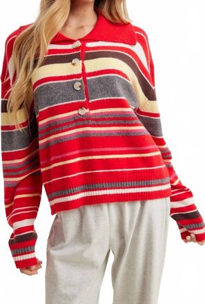 Wishlist Collared Stripe Sweater