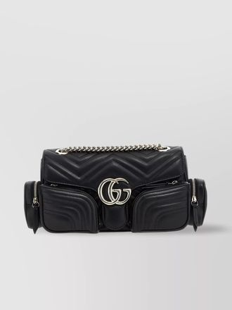 Gucci gg marmont small leather shoulder bag
