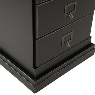 Ballard Designs Riser - 2 1/4 Plinth Base for Credenzas - Rubbed Black, Corner Desk Addition Leg - Ballard Designs