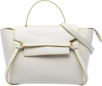 Celine Pre-owned Handbags, female, White, Size: ONE SIZE Pre-owned Vintage Satchel
