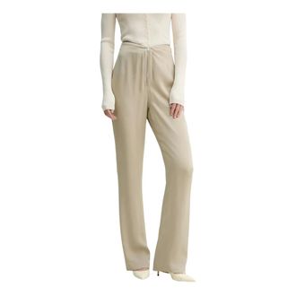Nanushka Broeken, Dames, Beige, XS, Linett Wijde Broek