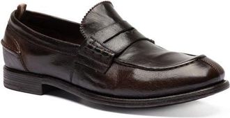 Officine Creative Chronicle 144 Leather Penny Loafer in Brown at Nordstrom, Size 42.5