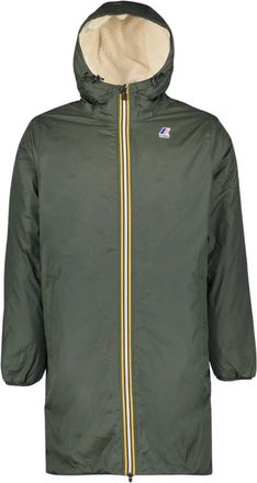 K-Way Le Vrai 3.0 Eiffel Orsetto - Heren - Parka Jassen - Groen - 2XL - Polyester - Jassen