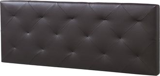 HOMN Cabecero tapizado 150x60 cm chocolate, acolchado con espuma