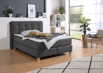 HOME AFFAIRE Boxspringbett inklusive Komfortschaum-Topper