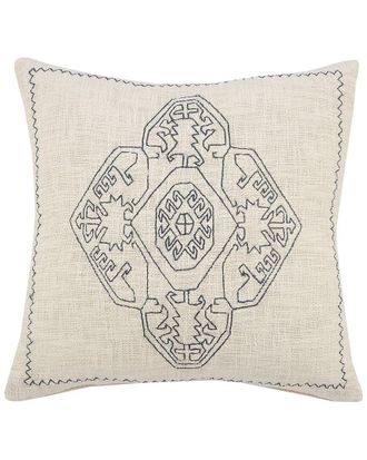 LR Home Lr Home Embroidered Damask Medallion Throw Pillow
