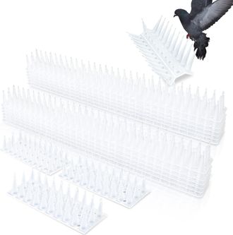 OEM Pincho Antipalomas De Pl&aacute;stico Transparente De 5,16 M, Pincho Antipalomas Para Balc&oacute;n, Kit Repelente De Aves, Pincho Antipalomas Para Gorriones, Cuerv