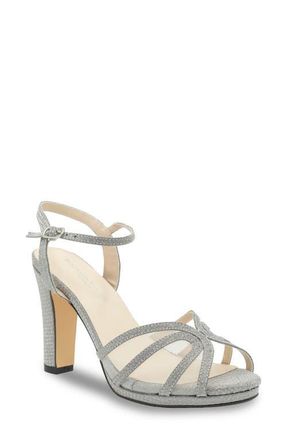 Touch Ups Anya Ankle Strap Sandal in Silver at Nordstrom, Size 10.5