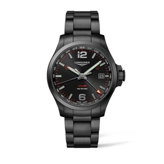 Longines Conquest V.h.p. GMT - Dames - Horloges - Zwart - ONE Size - Tweed - Accessoires