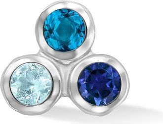 Dower & Hall Mens Single Blues Array Trio Stud